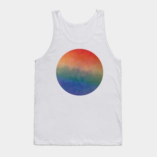 bokeh rainbow planet Tank Top